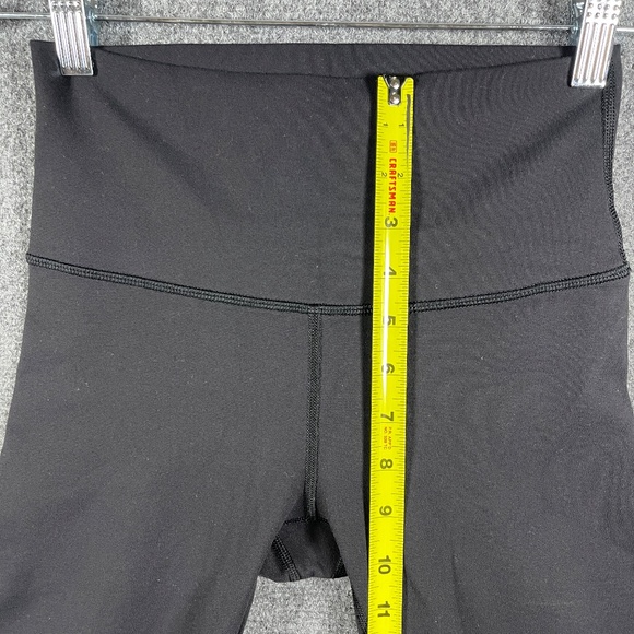 Lululemon Mid Rise Black Leggings Womens Size 4 #1222 - Picture 5 of 8